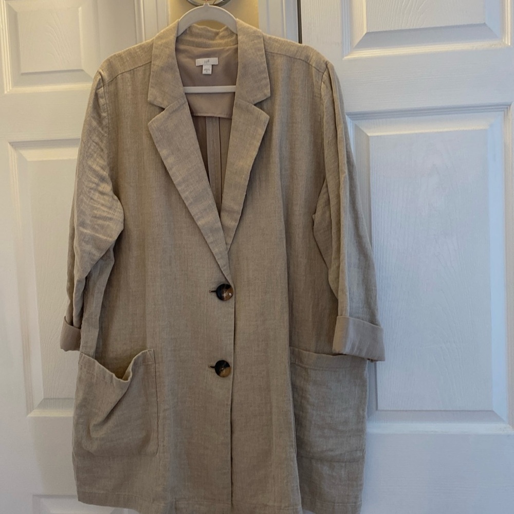 J.Jill Linen Boyfriend Blazer